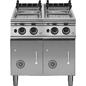 Modular Gas pasta cooker - with doors, 2x 28 liters