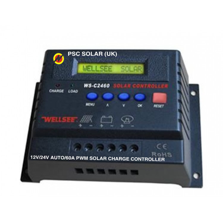 SOLAR CHARGE CONTROLLER 12V/24V AUTO/60A PWM 