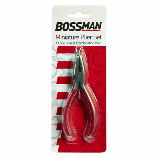 Bossman Mini Miniature Long Nose Combination Pliers Hand Tools