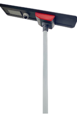  PSC Solar Uk Solar Streetlight Installed With 4G Cctv Cameras -40W