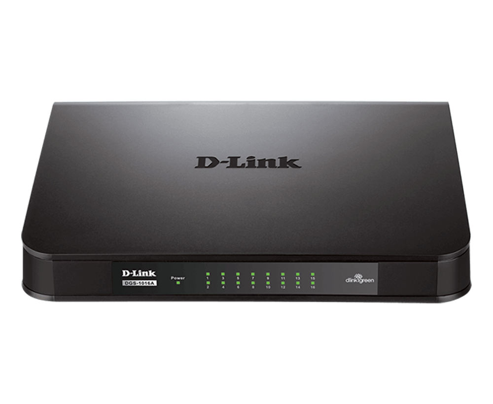 D-LINK 16-Port Unmanaged Gigabit Switch DGS-1016A