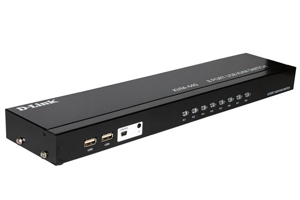 8-Port KVM Switch with VGA Ports and 4 USB Ports