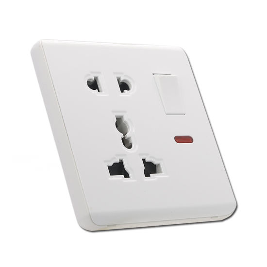 VBT-AX 1-gang Switched Multi-Socket with Neon