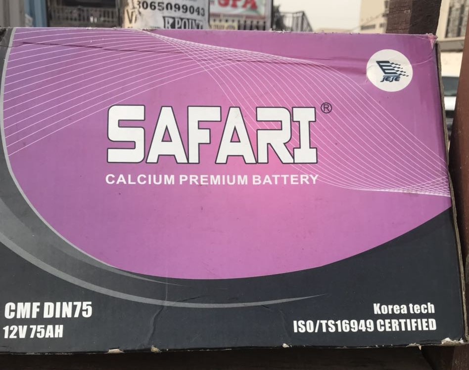 Safari CMF DIN-75 Car Battery