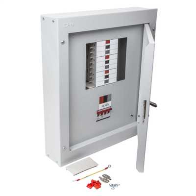 A&Bt  8-Way Three Phase Distribution Board (TPN)
