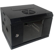 6U Wall Mount Network Server Data Cabinet Enclosure Rack Glass Door Lock With Fan Knock down uncoupled