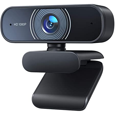 Webcam 1080P Full HD  360 Auto Focus Web Camera with Microphone Widescreen USB Computer Camera