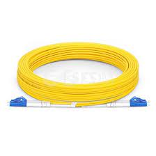 15M LC to LC Duplex  Single Mode Fiber Optic Patch Cable 