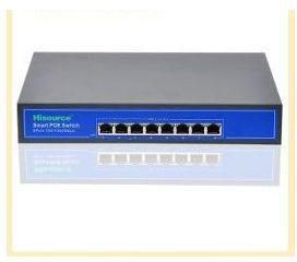 Hisource 8 PORTS POE SWITCH -Black/blue