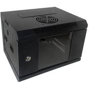 4U Wall Mount Network Server Data Cabinet Enclosure Rack Glass Door Lock With Fan (UNCOUPLED)