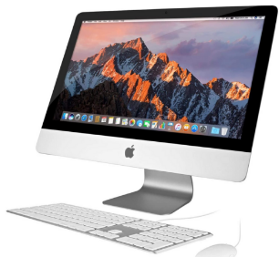 Apple iMac 21.5-inch All in One Desktop (2020) Intel Core i3 3.6GHz processor 8GB RAM 256GB SSD Radeon Pro 555X with 2GB of GDDR5 memory Mac OS