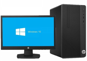 HP 290 G2M 1TB HDD 4GB INTEL PENTIUM CORE DESKTOP AND MONITOR