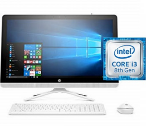 Factory Recertified HP Pavilion All-in-One 24-xa0011 23.8-inch Intel Core i3-8100T 3.1GHz 8GB RAM 1TB SATA Intel UHD Graphics Windows 10 Home