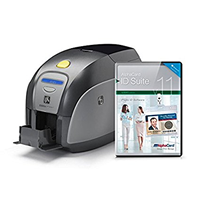 Zebra ZXP Series 1 ID Card Printer With AlphaCard ID Suite Software