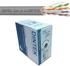 Dintek Cat.6 U/UTP 23AWG PVC Cable - Gray 