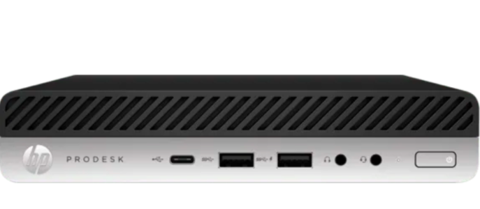 HP ProDesk 600 Desktop Mini G4 – 5JQ98UP: Intel® Core™ i5 (i5-8500T | 2.10GHz), 8GB , 256 GB NVMe PCIe M.2 SSD, Intel® UHD Graphics 630, Win 10 Pro