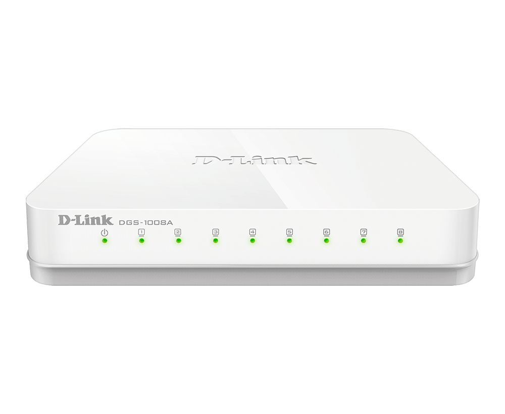 D-Link 8-Port Gigabit Easy Desktop Switch DGS-1008A