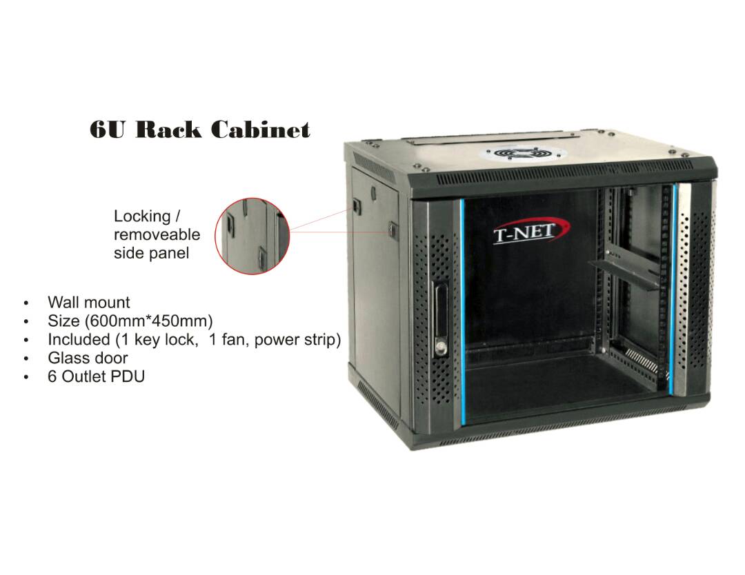  T-NET 6U RACK CABINET
