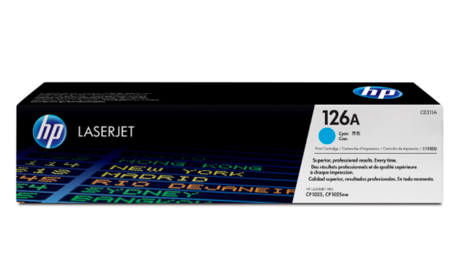HP 126A CYAN LASERJET TONER CATRIDGE
