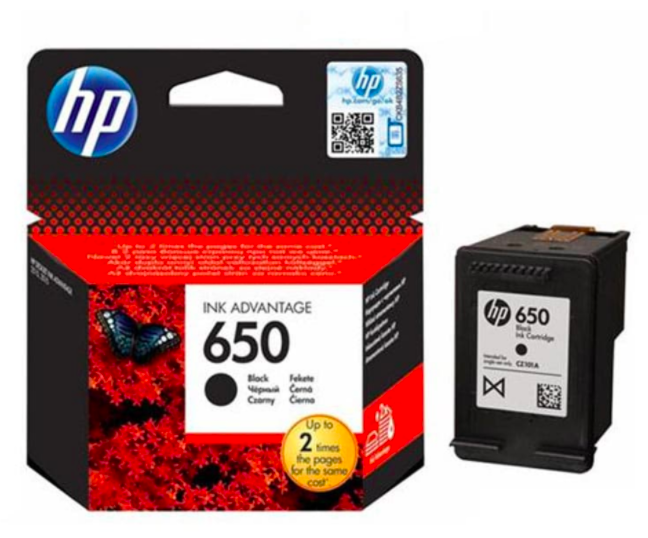 HP 650 BLACK INK cartridge