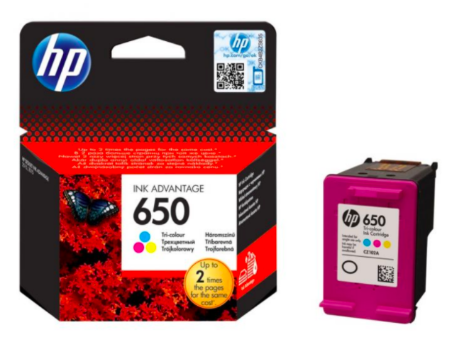 HP 650 TRI COLOR INK