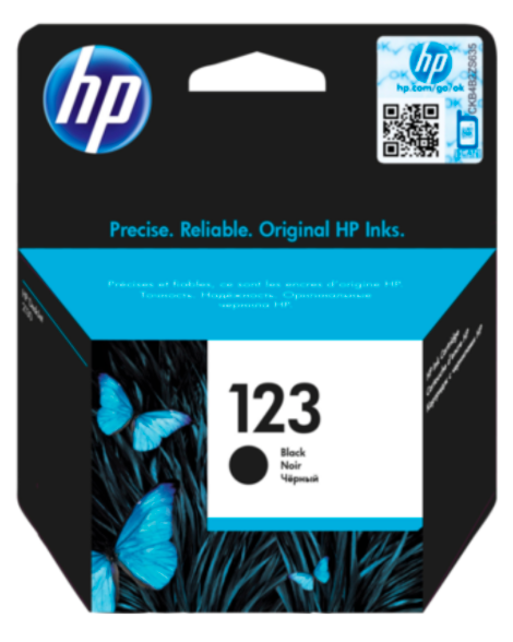 HP printer Ink Cartridge  123 BLACK