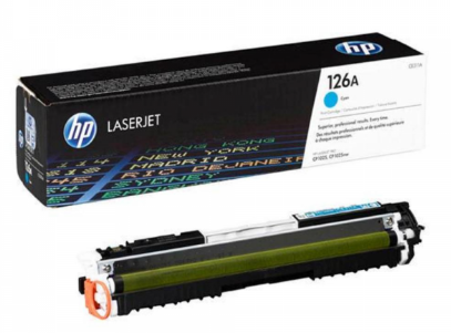 HP 126A CYAN LASERJET TONER CATRIDGE