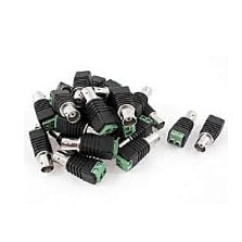 Cctv Video Bnc Female Balun Connector - 100pcs