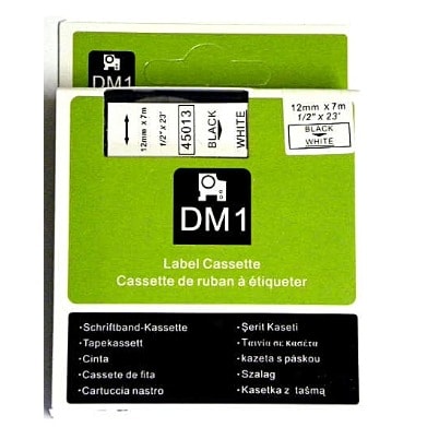 DYMO Dm1 45013 12mm X 7m Label Tape
