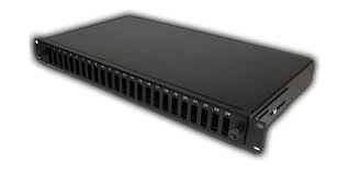 24 Port SC Fiber Optic Patch Panel 1U - Black