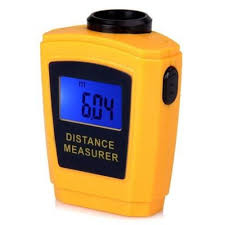 Ultra sonic distance measure laser point