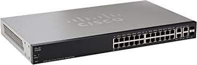 Cisco SF300-24P 24-Port 10/100 PoE Managed Switch with Gigabit Uplinks