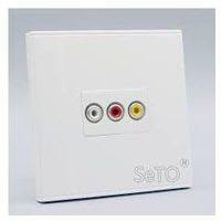 Modular Single Port Faceplate With AV