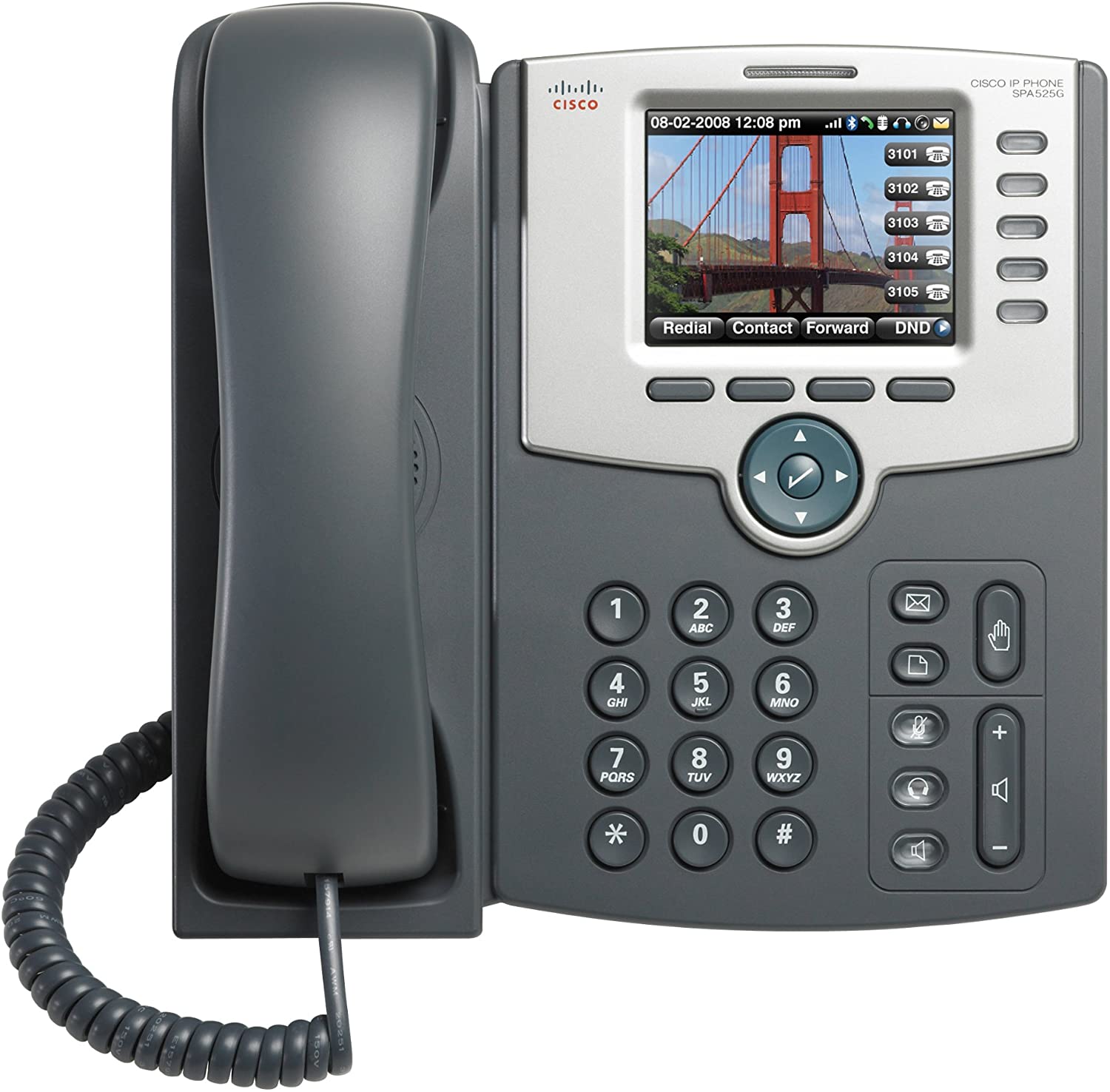 Cisco SPA525G2 5-Line IP Phone With Color Display