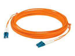 LC-LC OM1 Multimode Fiber Duplex Patch Cable, Orange, 30m