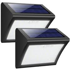 Solar light LED lamp motion sensor