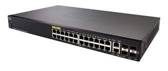 Cisco SF350-24P-K9-NA 24-Port 10/100 PoE Managed Switch 