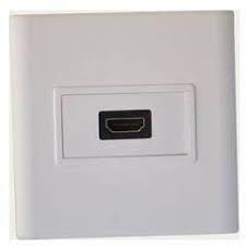 Modular Single Port Faceplate - Wall Plate With HDMI