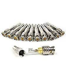 CCTV AV BNC Connectors - 100 Pieces -Gold