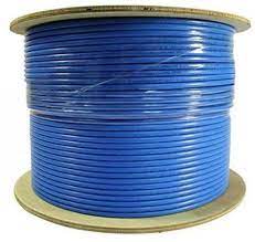 1000FT CAT6A Copper cable CMR - Blue