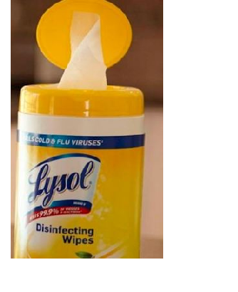 Lysol disinfecting  wipes.