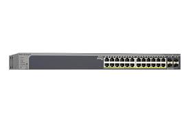 Netgear GS728TP — 28-Port Gigabit Ethernet Smart Switch with 4 SFP Ports (16 PoE, 8 PoE+) (192W)