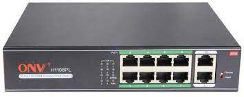 ONV 8 Port PoE Switch - H1108PL -Black 