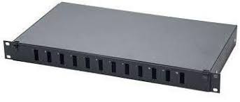 12 PORT SC-Fiber patch panel-Black 