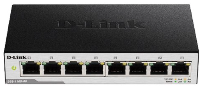D-link 8-PORT Gigabit Ethernet PoE switch (DGS-1100-08P)