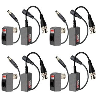 CCTV BNC VIDEO BALUN CONNECTOR-100PCS