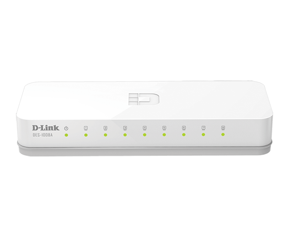 D-Link 8-Port 10/100 Desktop Switch | DES-1008A