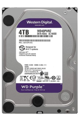 4TB SURVELLIANCE HARD DISK DRIVE-WD40PURZ-PURPLE