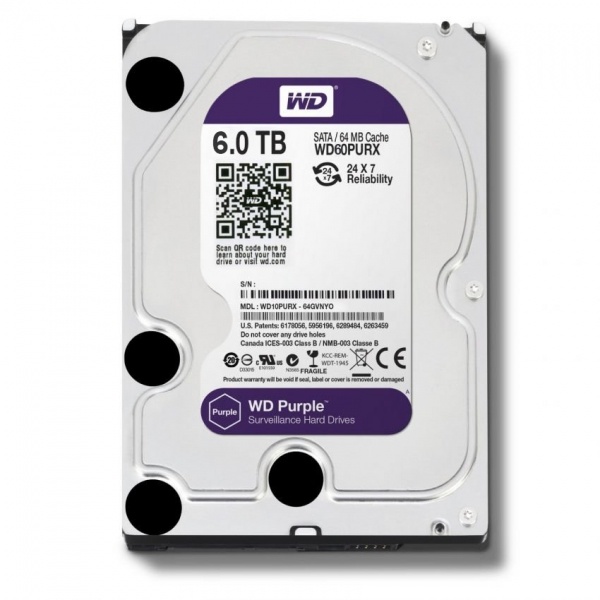 WD 6TB Surveillance Hard Disk Drive 