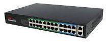 ONV 24-Port PoE Switch 10/100Mbps
